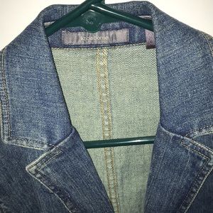 Denim blazer, slightly used. M petite.